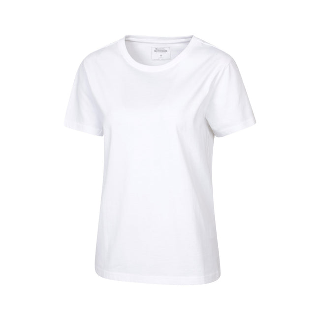 White - Lifestyle - Mountain Warehouse Womens-Ladies Basic Relaxed Fit T-Shirt