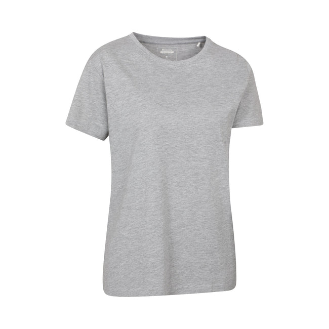 Light Grey - Side - Mountain Warehouse Womens-Ladies Basic Relaxed Fit T-Shirt