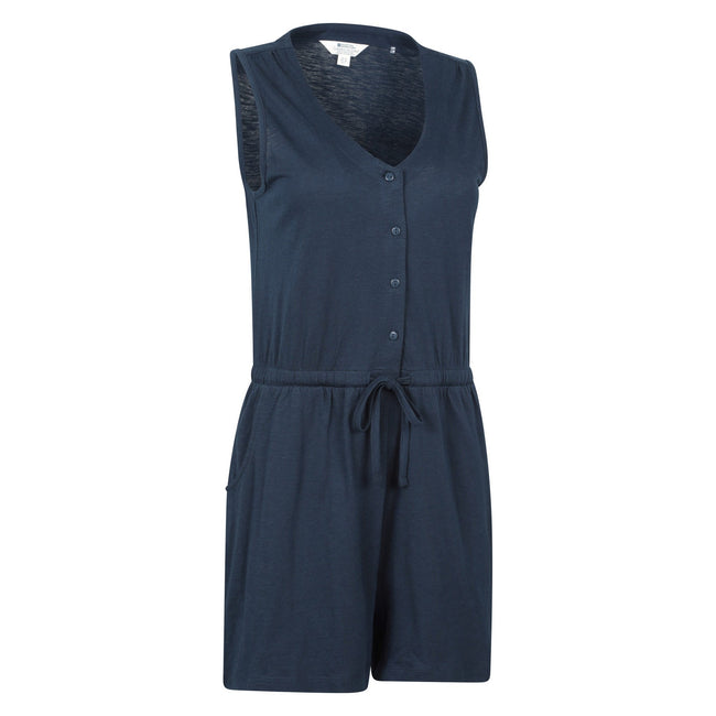 Navy - Side - Mountain Warehouse Womens-Ladies Bahamas Playsuit