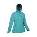 Teal - Side - Mountain Warehouse Womens-Ladies Rainstorm 2.5 Layered Waterproof Jacket