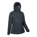 Black - Side - Mountain Warehouse Womens-Ladies Rainstorm 2.5 Layered Waterproof Jacket