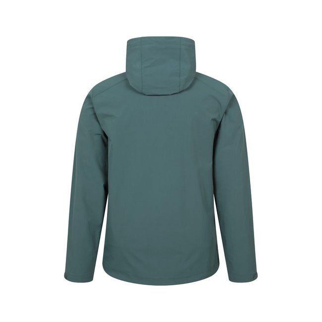 Green - Back - Mountain Warehouse Mens Retreat Packable Soft Shell Jacket