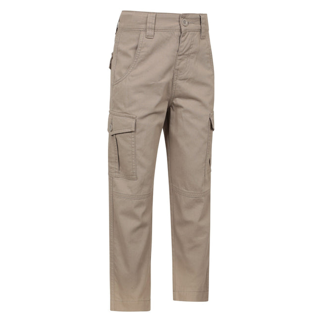 Beige - Side - Mountain Warehouse Childrens-Kids Cargo Trousers