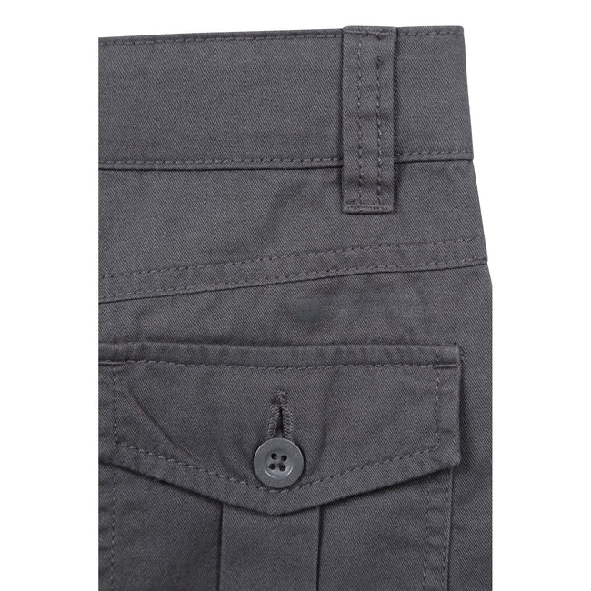 Charcoal - Pack Shot - Mountain Warehouse Childrens-Kids Cargo Trousers