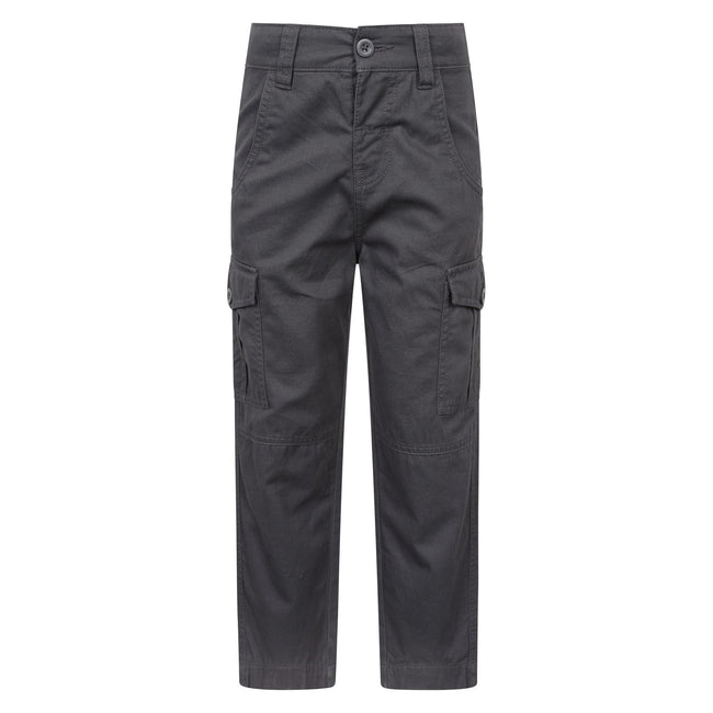 Charcoal - Front - Mountain Warehouse Childrens-Kids Cargo Trousers