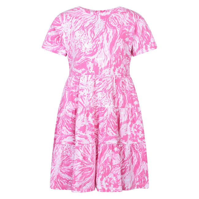 Bright Pink - Front - Mountain Warehouse Childrens-Kids Ava Tiered Dress