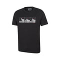 Jet Black - Lifestyle - Mountain Warehouse Mens Mountain Peaks T-Shirt
