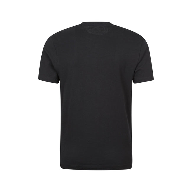 Jet Black - Back - Mountain Warehouse Mens Mountain Peaks T-Shirt