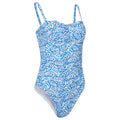 Blue - Side - Mountain Warehouse Womens-Ladies Resort Printed Tummy Control One Piece Swimsuit