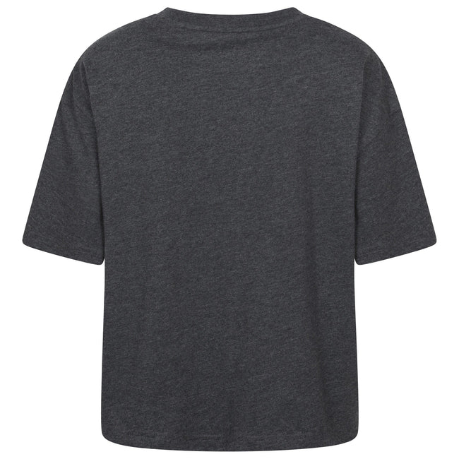 Charcoal - Back - Mountain Warehouse Womens-Ladies Landscape Boxy T-Shirt