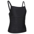 Black - Side - Mountain Warehouse Womens-Ladies Plain Tummy Control Tankini Top