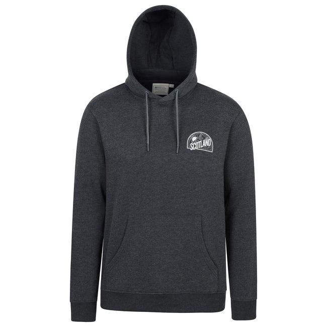 Charcoal - Front - Mountain Warehouse Mens Regional Scotland Hoodie