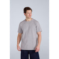 Grey - Front - Animal Mens Otis Plain Oversized T-Shirt