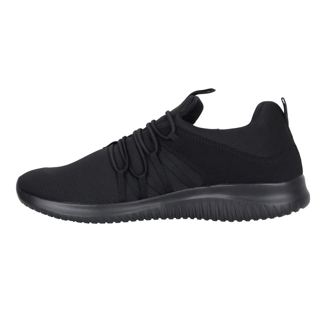 Black - Side - Mountain Warehouse Mens Swift Lightweight Trainers