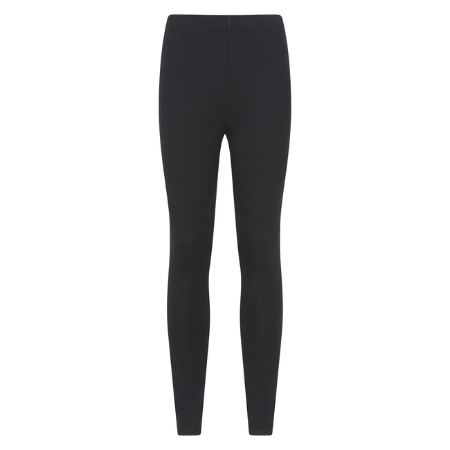 Jet Black - Back - Mountain Warehouse Womens-Ladies Cotton Blend Leggings (Pack of 2)