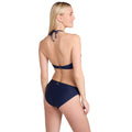 Dark Blue - Back - Animal Womens-Ladies Docks Plain Bikini Top