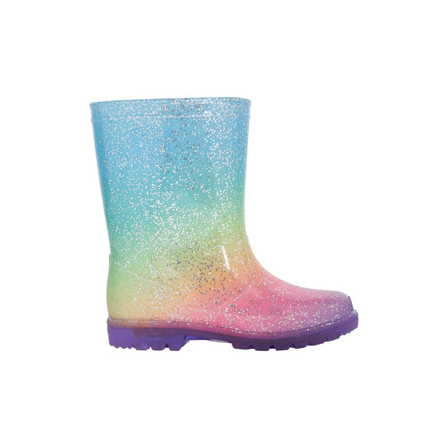 Pink - Side - Mountain Warehouse Toddler Splash Light Up Wellington Boots