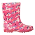 Pink - Side - Mountain Warehouse Toddler Splash Light Up Wellington Boots