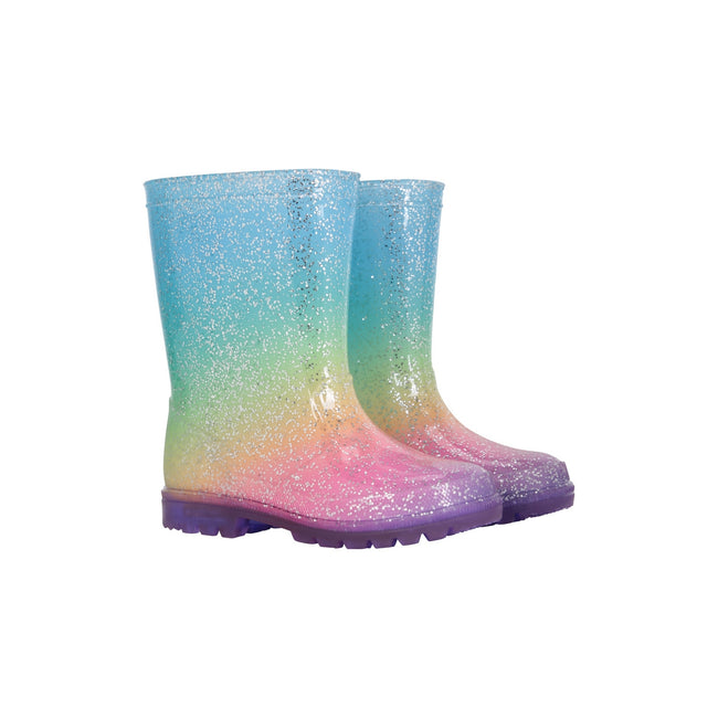 Pink - Front - Mountain Warehouse Toddler Splash Light Up Wellington Boots