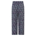 Navy - Back - Mountain Warehouse Womens-Ladies Fowey Lightweight Peacock Feather Trousers