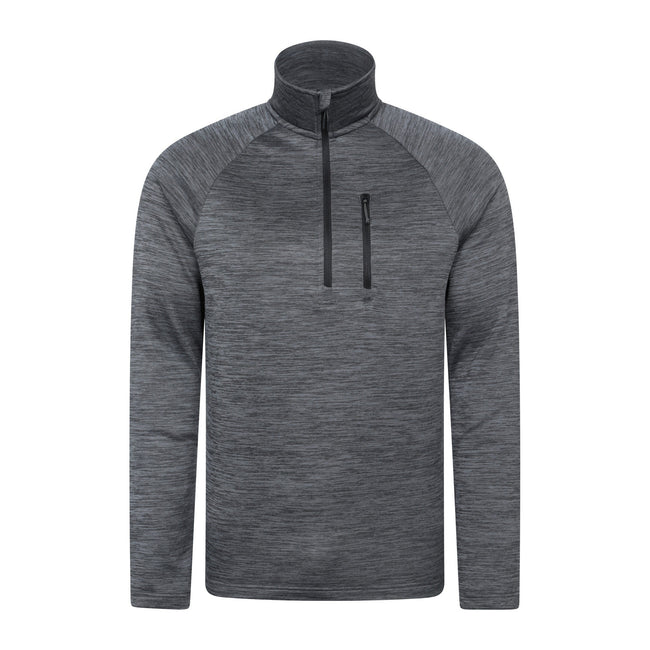 Grey - Front - Mountain Warehouse Mens Half Zip Midlayer