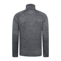 Grey - Back - Mountain Warehouse Mens Half Zip Midlayer