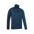 Dark Blue - Side - Mountain Warehouse Mens Half Zip Midlayer