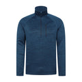 Dark Blue - Front - Mountain Warehouse Mens Half Zip Midlayer
