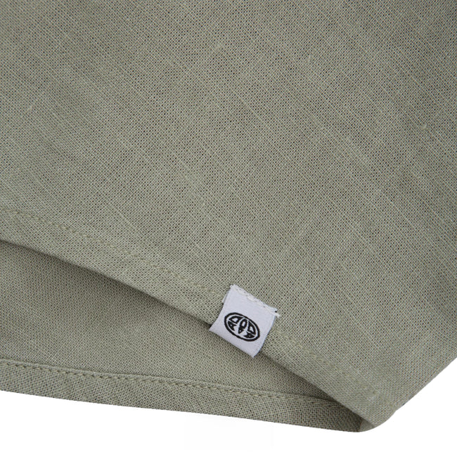 Pale Green - Side - Animal Womens-Ladies Nova Linen Shirt