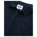 Navy - Side - Animal Womens-Ladies Nova Linen Shirt