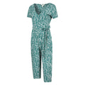 Teal - Lifestyle - Mountain Warehouse Womens-Ladies Crane Wrap Jumpsuit