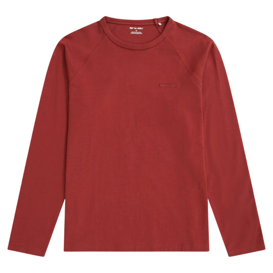 Rust - Front - Animal Mens Otis Long-Sleeved T-Shirt