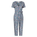 Grey - Front - Mountain Warehouse Womens-Ladies Santorini Floral Wrap Jumpsuit