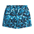 Dark Blue - Back - Animal Childrens-Kids Jed Marble Swirl Boardshorts