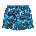 Dark Blue - Front - Animal Childrens-Kids Jed Marble Swirl Boardshorts