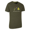 Khaki Green - Back - Mountain Warehouse Mens May The Forest Be With You T-Shirt