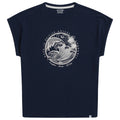 Navy - Front - Animal Womens-Ladies Holly Cornwall T-Shirt