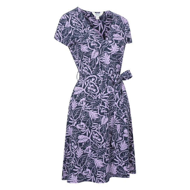 Lilac - Side - Mountain Warehouse Womens-Ladies Santorini Jersey Wrap Dress