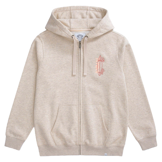 Light Beige - Front - Animal Womens-Ladies Maya Full Zip Hoodie