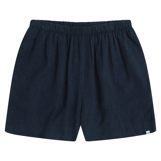 Navy - Front - Animal Womens-Ladies Nova Linen Shorts