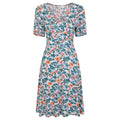 Dark Teal - Front - Mountain Warehouse Womens-Ladies Floral Dress