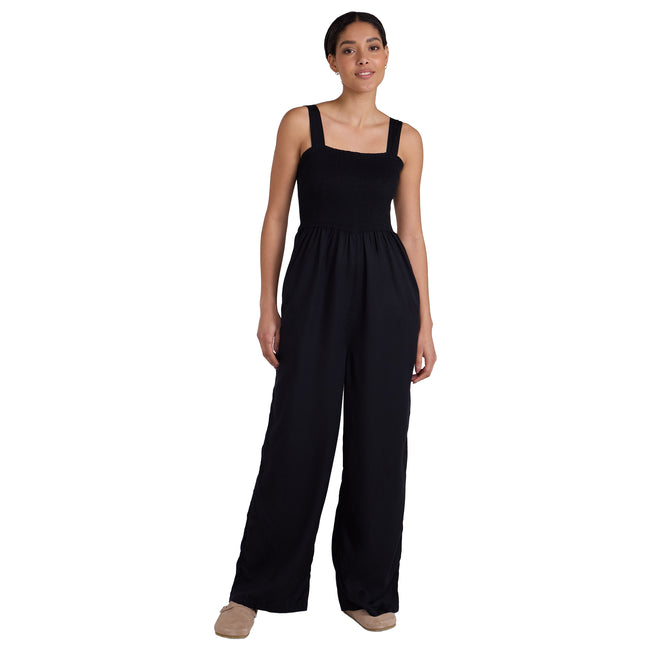 Black - Front - Animal Womens-Ladies Astrid Jumpsuit