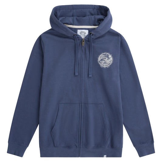 Blue - Front - Animal Womens-Ladies Maya Cornwall Zipped Hoodie