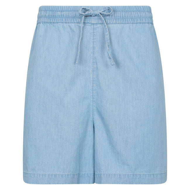 Navy - Front - Mountain Warehouse Womens-Ladies Astra Chambray Shorts