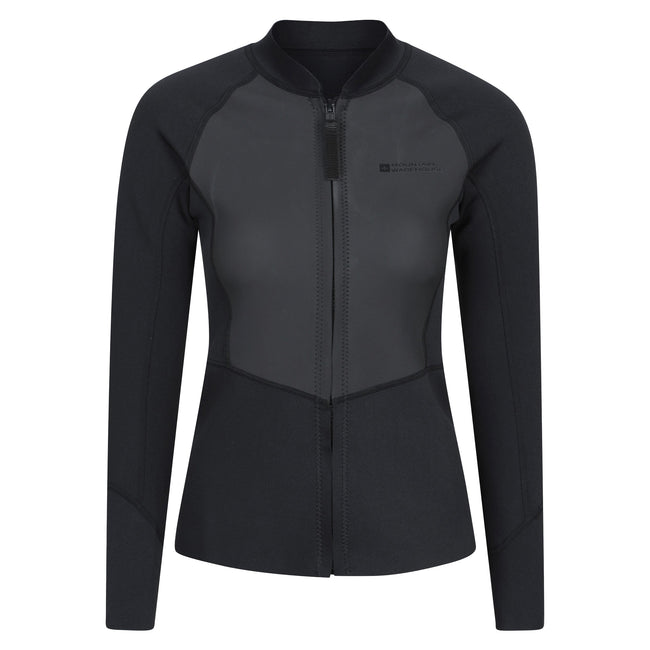 Black - Front - Mountain Warehouse Womens-Ladies Lamorna Long-Sleeved Wetsuit