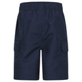 Navy - Back - Mountain Warehouse Childrens-Kids Shoreline Cargo Board Shorts