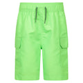 Jade - Front - Mountain Warehouse Childrens-Kids Shoreline Cargo Board Shorts