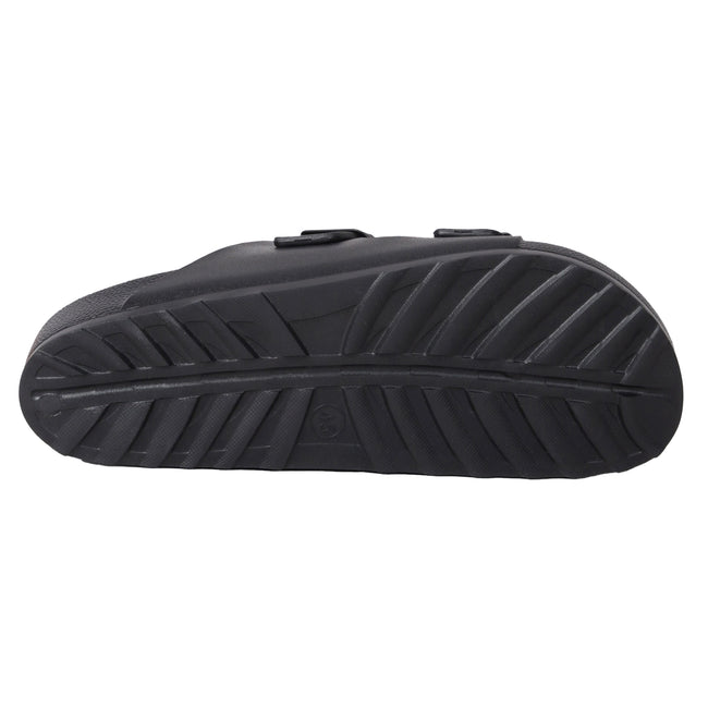 Black - Side - Animal Mens Shore Sliders