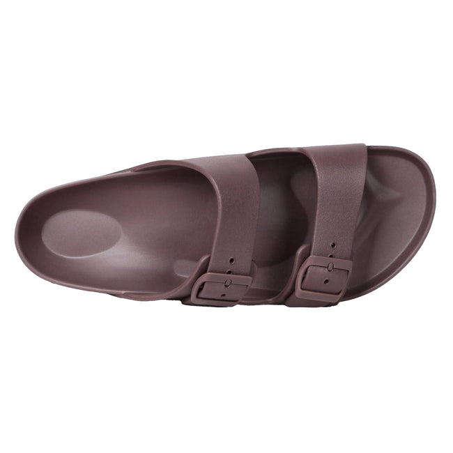 Brown - Back - Animal Mens Shore Sliders