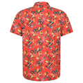Orange - Back - Mountain Warehouse Mens Tropical Leaves Short-Sleeved Shirt